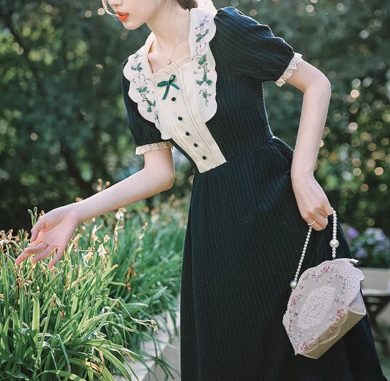 Summer Meadows Vintage Academia Aesthetic Dress