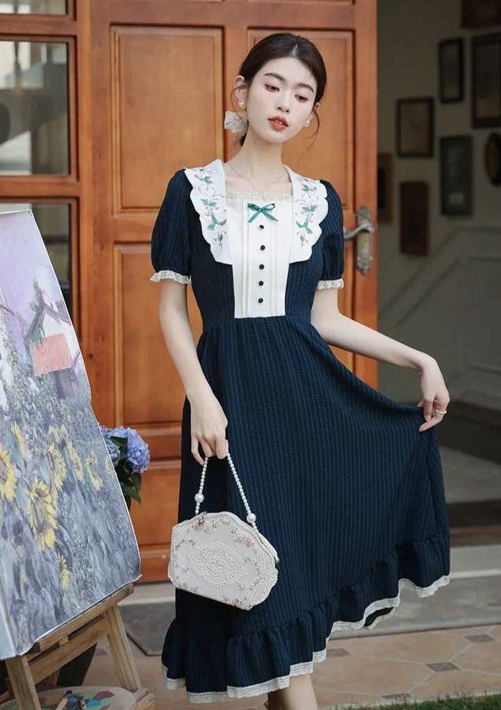 Summer Meadows Vintage Academia Aesthetic Dress