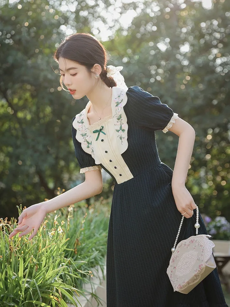 Summer Meadows Vintage Academia Aesthetic Dress