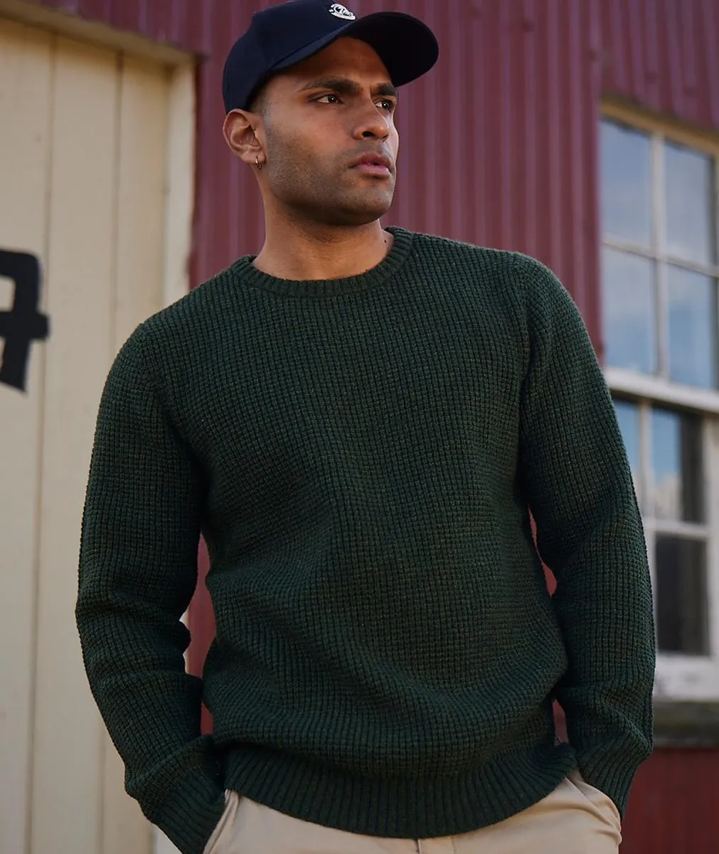 Swanndri Fistral Waffle Knit Hunter Green