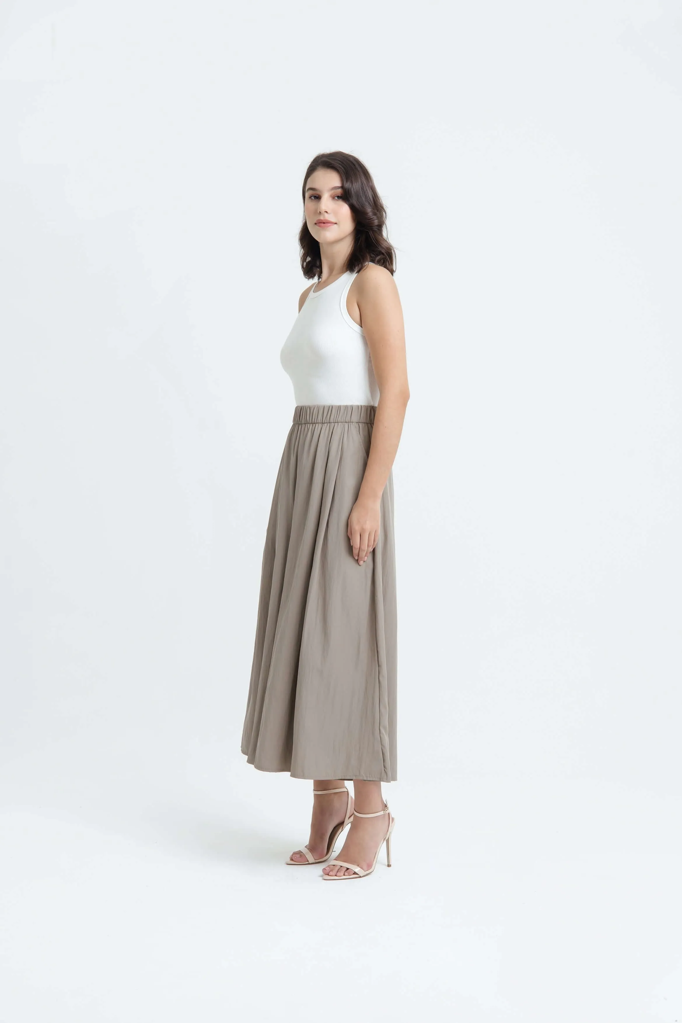 Taupe Palazzo Pants