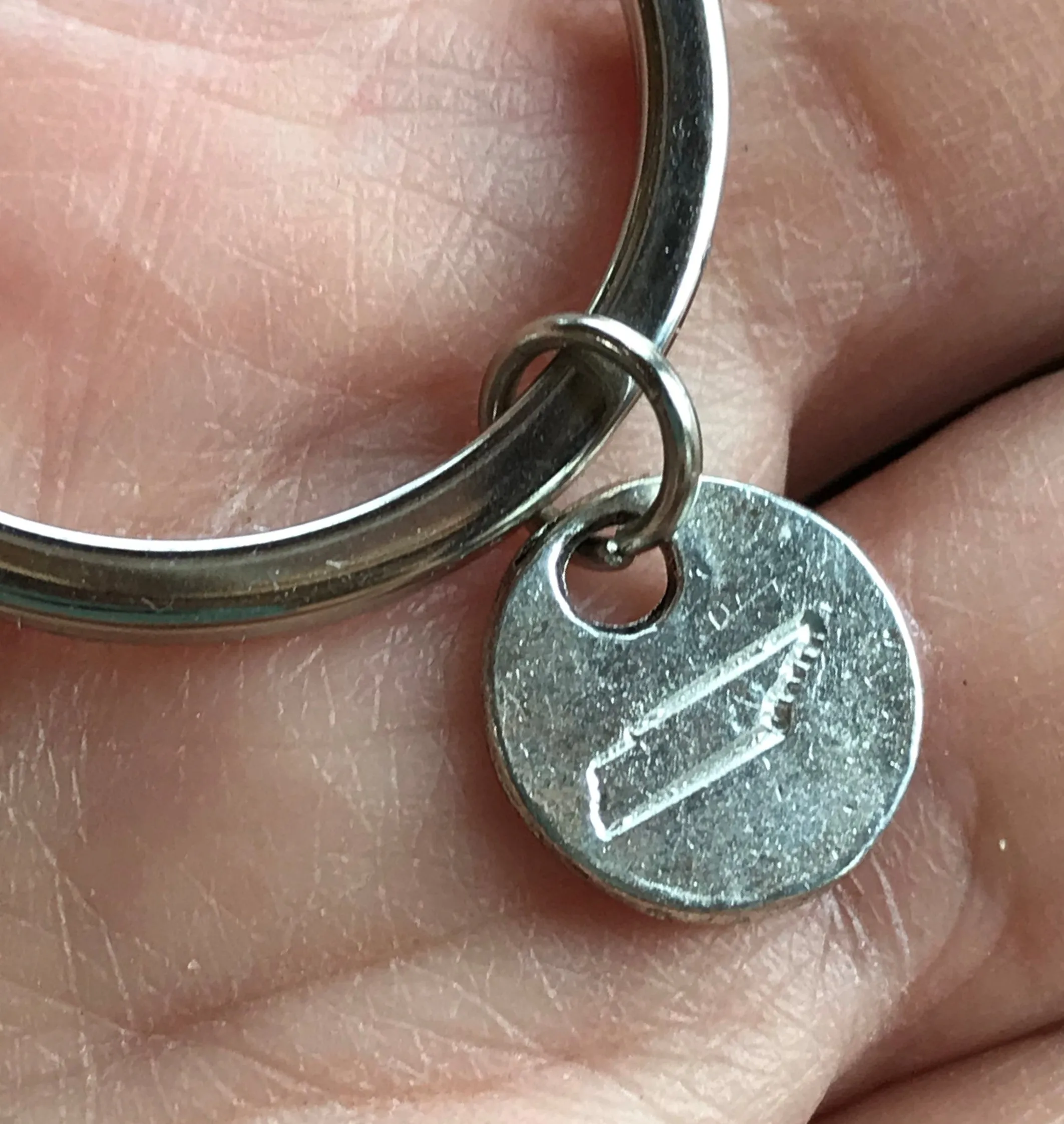 Tennessee map charm Key Ring