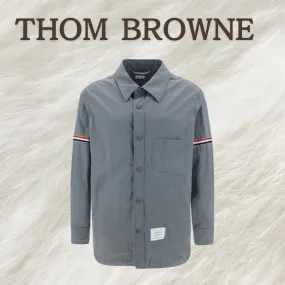 THOM BROWNE  |Street Style Long Sleeves Plain Designers Shirts