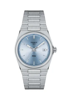 Tissot Ladies PRX 35mm Ice Blue Dial Quartz Watch Stainless Steel