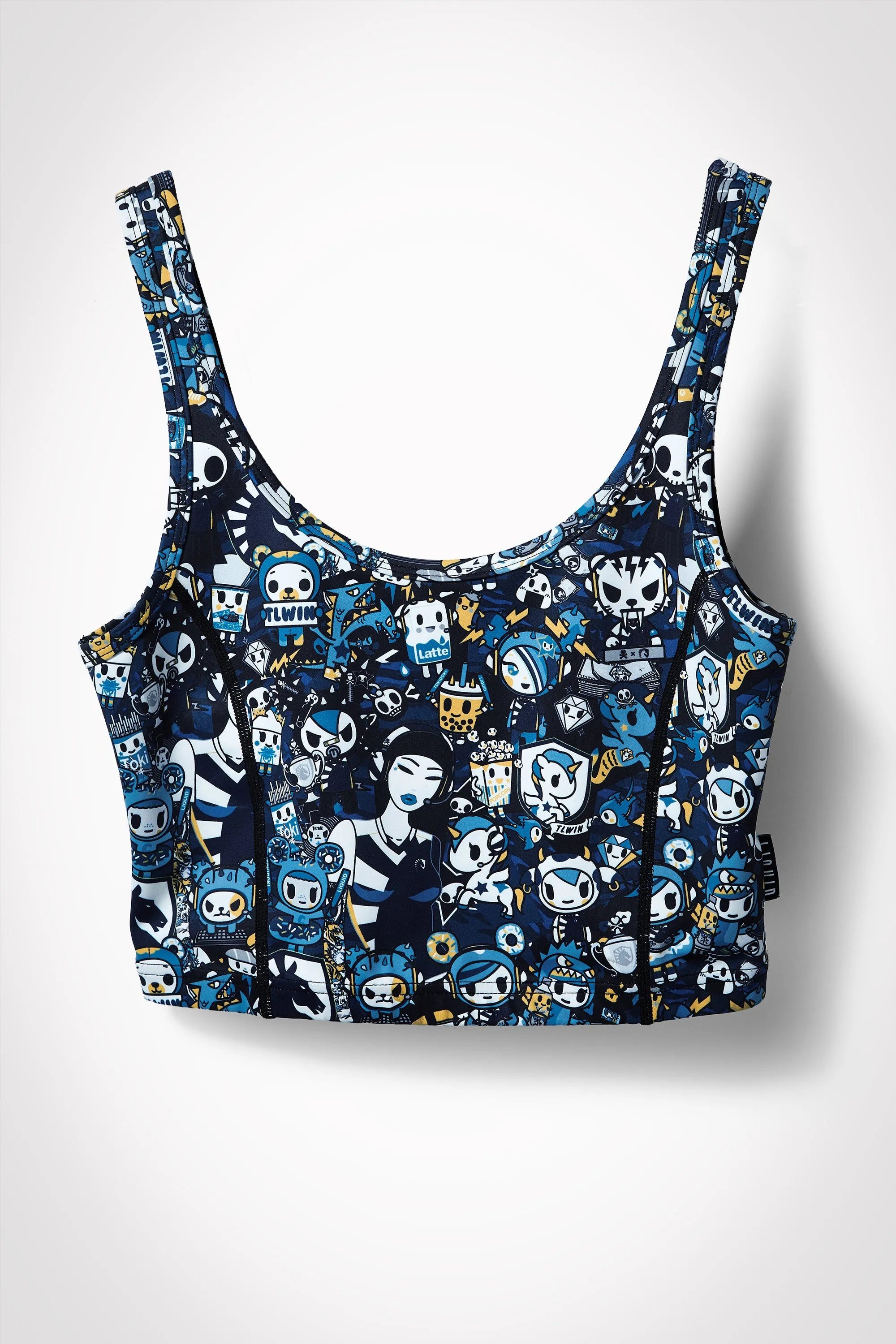 TOKIDOKI x LIQUID WOMENS CROPPED ATHLETIC TANK TOP