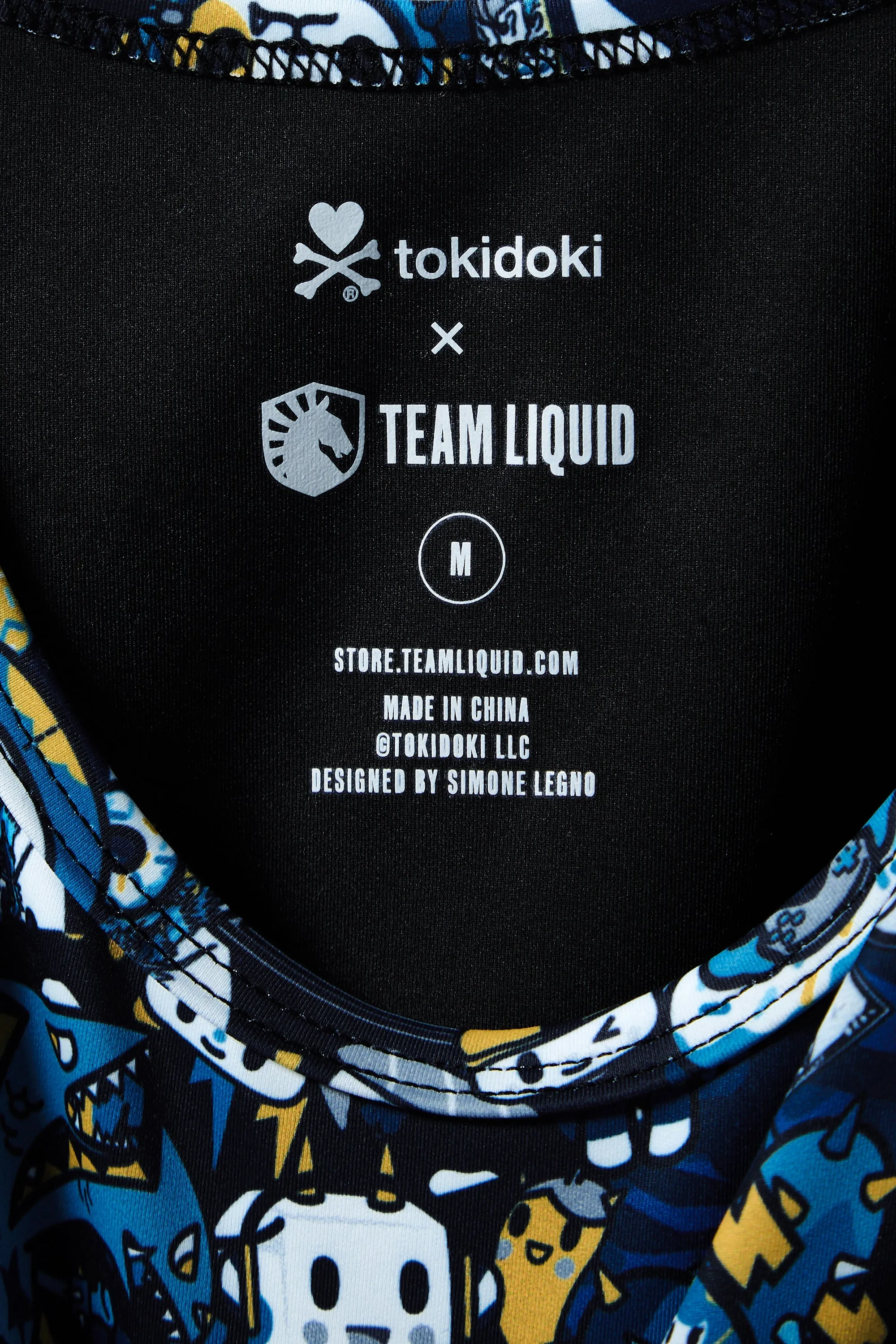 TOKIDOKI x LIQUID WOMENS CROPPED ATHLETIC TANK TOP