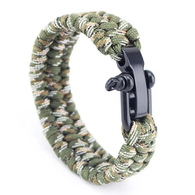 Triple Braided Stainless Steel Paracord Bracelets