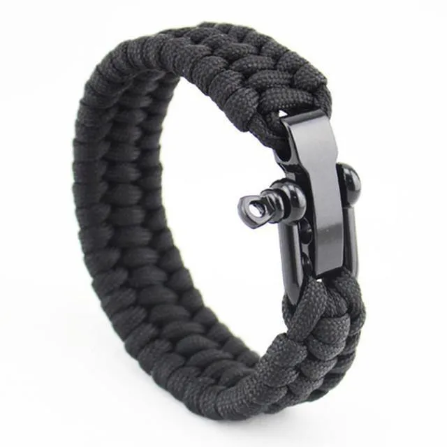 Triple Braided Stainless Steel Paracord Bracelets