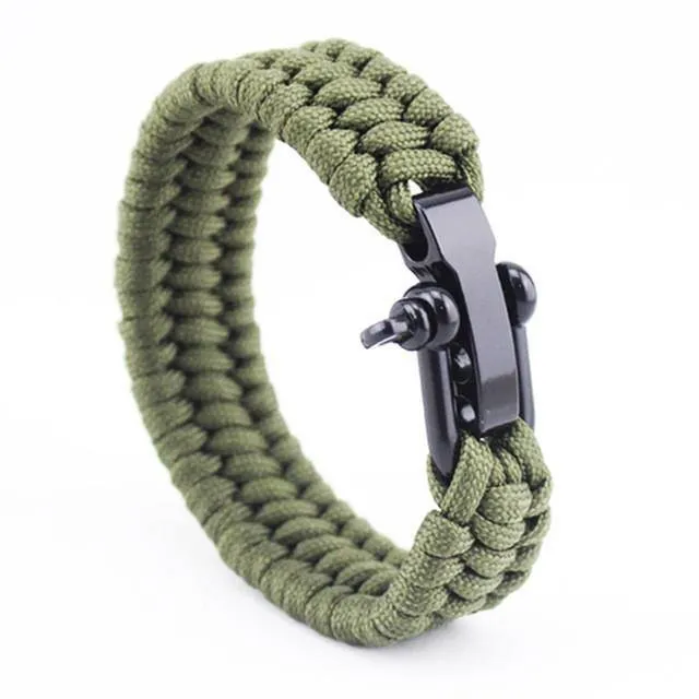 Triple Braided Stainless Steel Paracord Bracelets