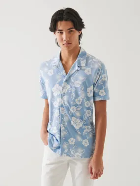 Tropical Camp Shirt - Blue Ice