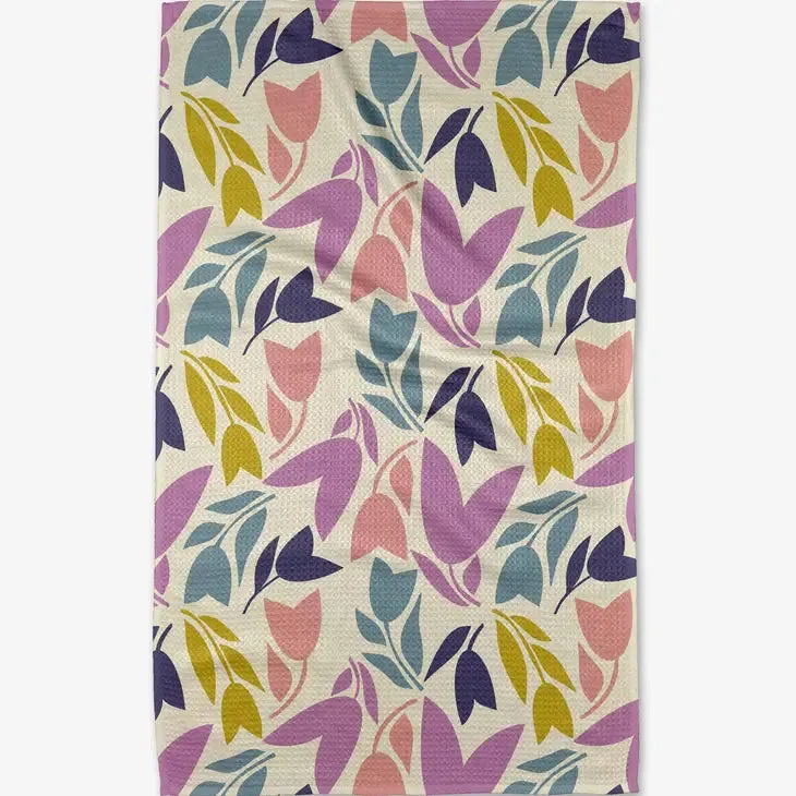 Tulip Tumble Tea Towel