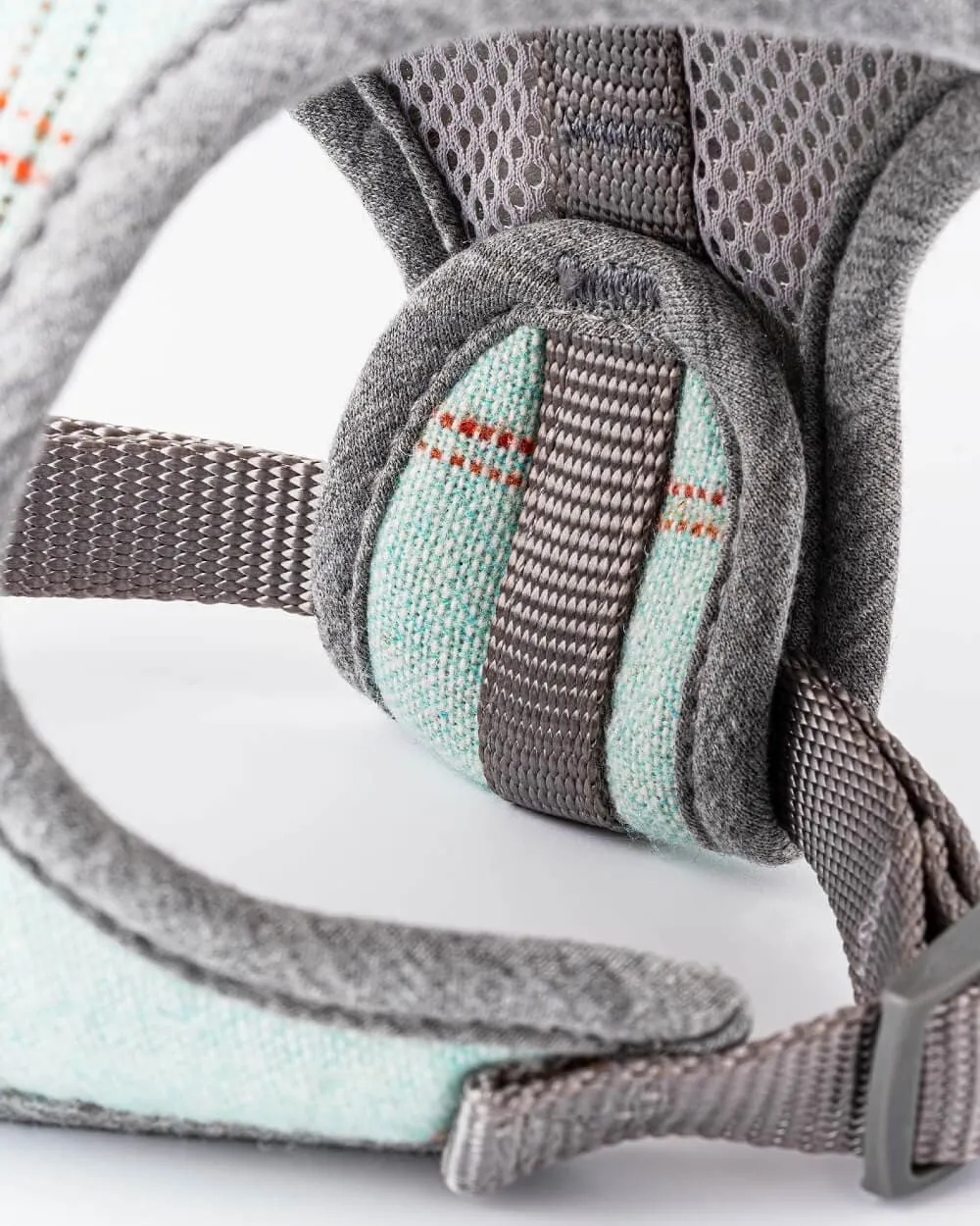 Tweed Dog Harness - Aqua Checkered