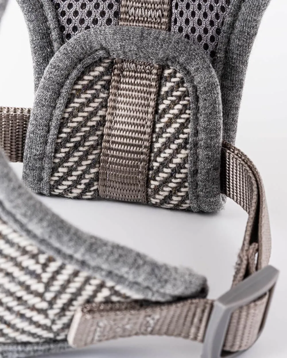 Tweed Dog Harness - Grey Herringbone