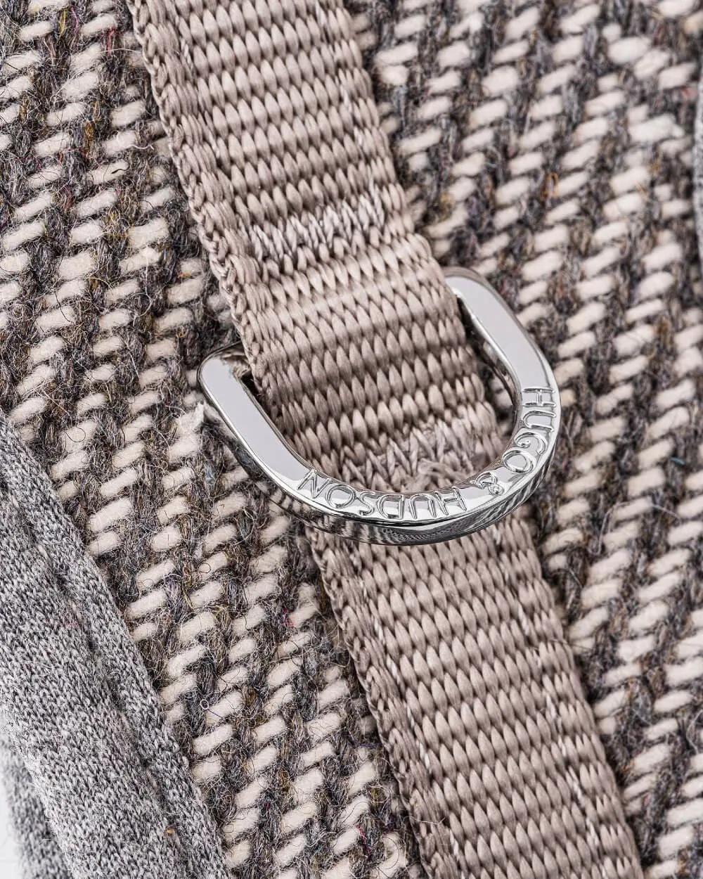 Tweed Dog Harness - Grey Herringbone