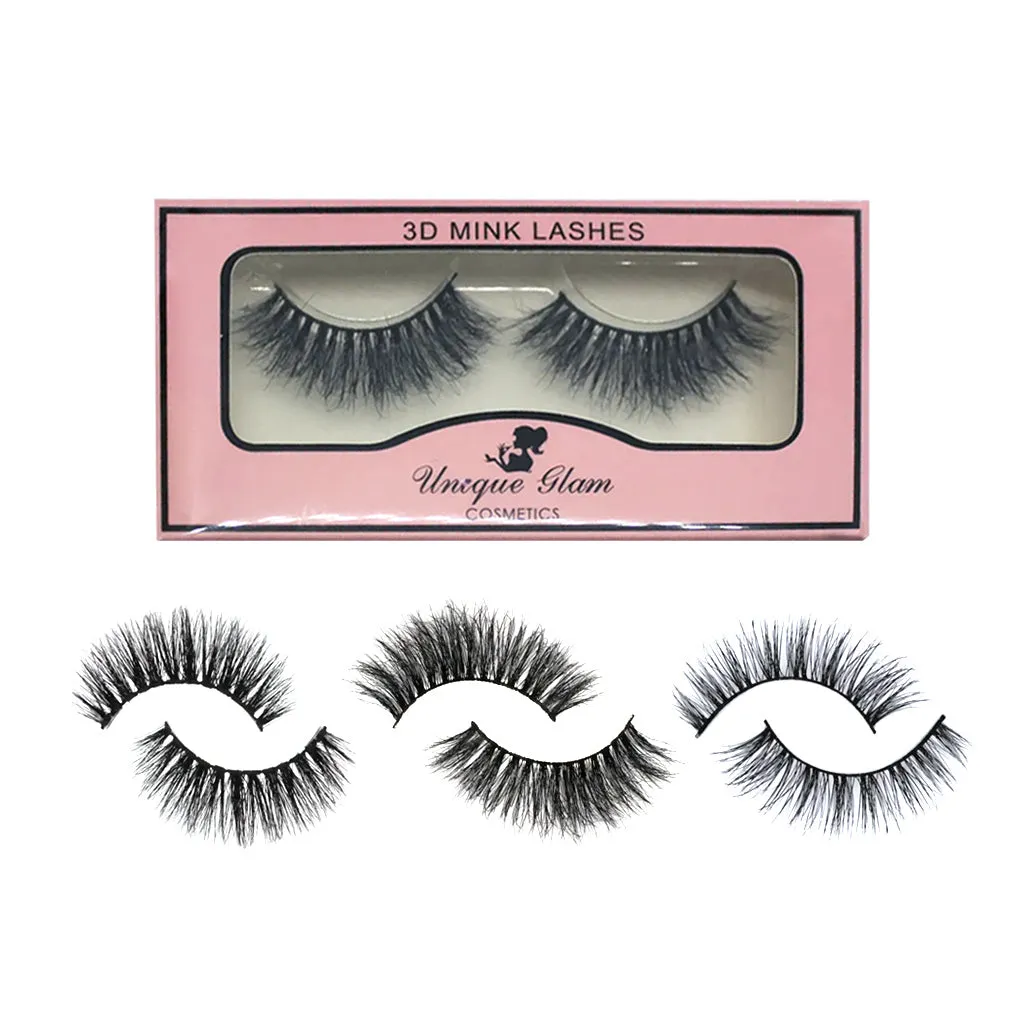 UNIQUEGLAM 3D Mink Eyelashes