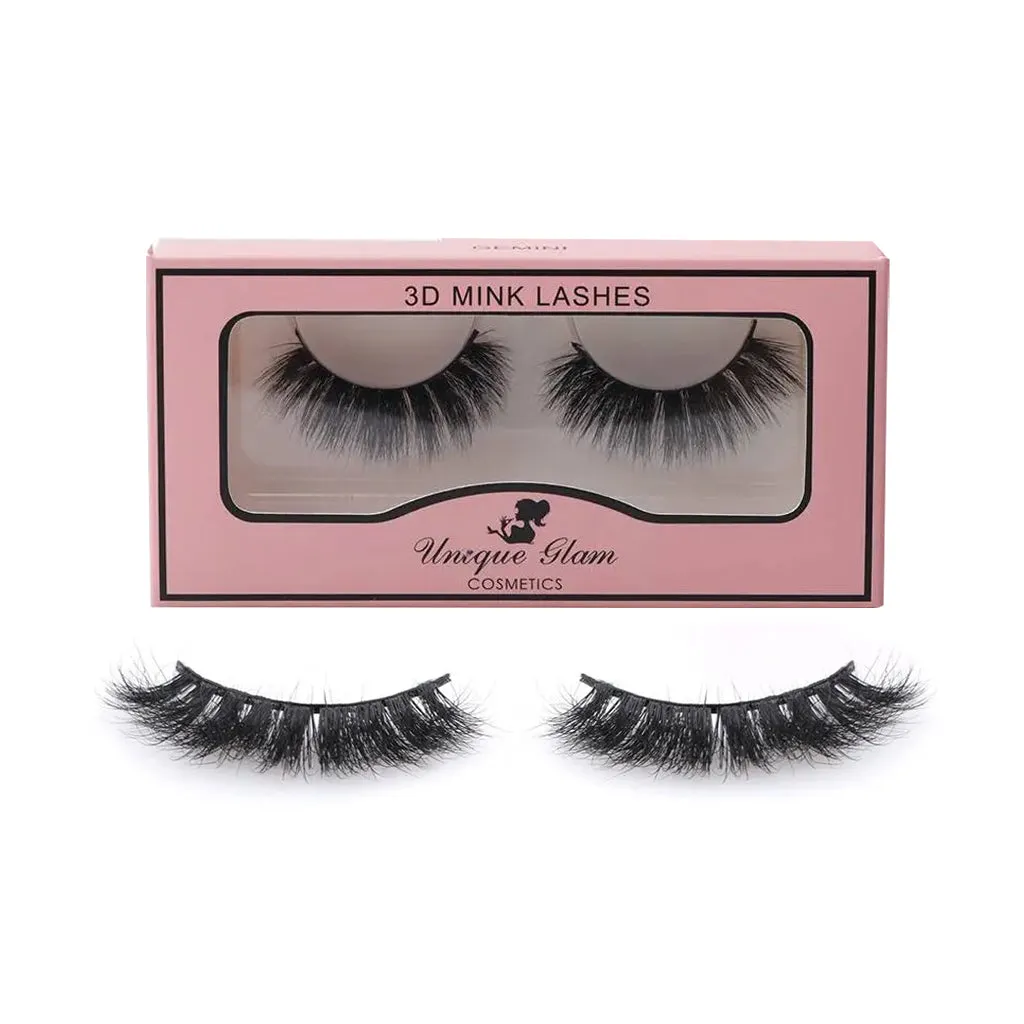 UNIQUEGLAM 3D Mink Eyelashes