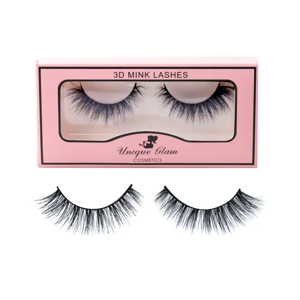 UNIQUEGLAM 3D Mink Eyelashes