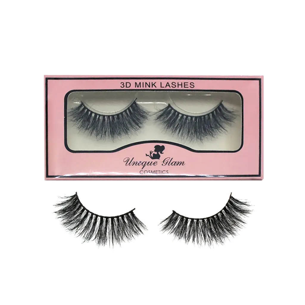 UNIQUEGLAM 3D Mink Eyelashes