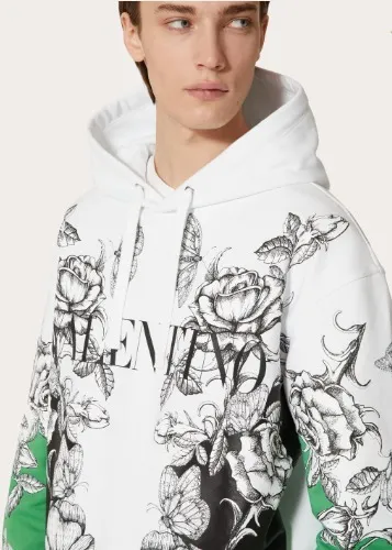 VALENTINO  |Street Style Long Sleeves Logo Luxury Sweatshirts