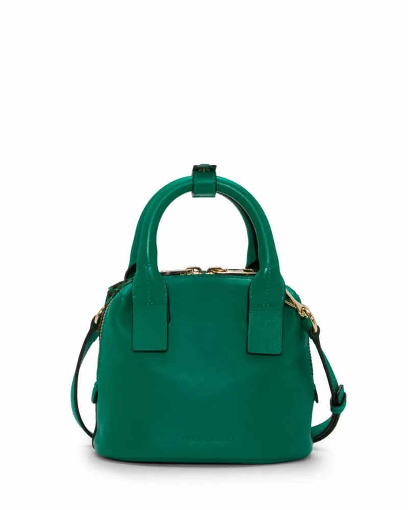 Vince Camuto Handbag KIMI SM SATCHEL EMERALD ISLE LEOP/HRCLF/MAT Y