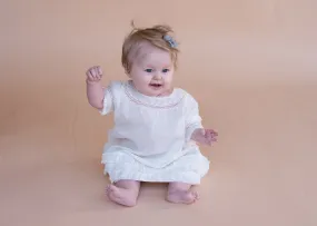 Vintage Eyelet + Ruffle Babygirl Dress