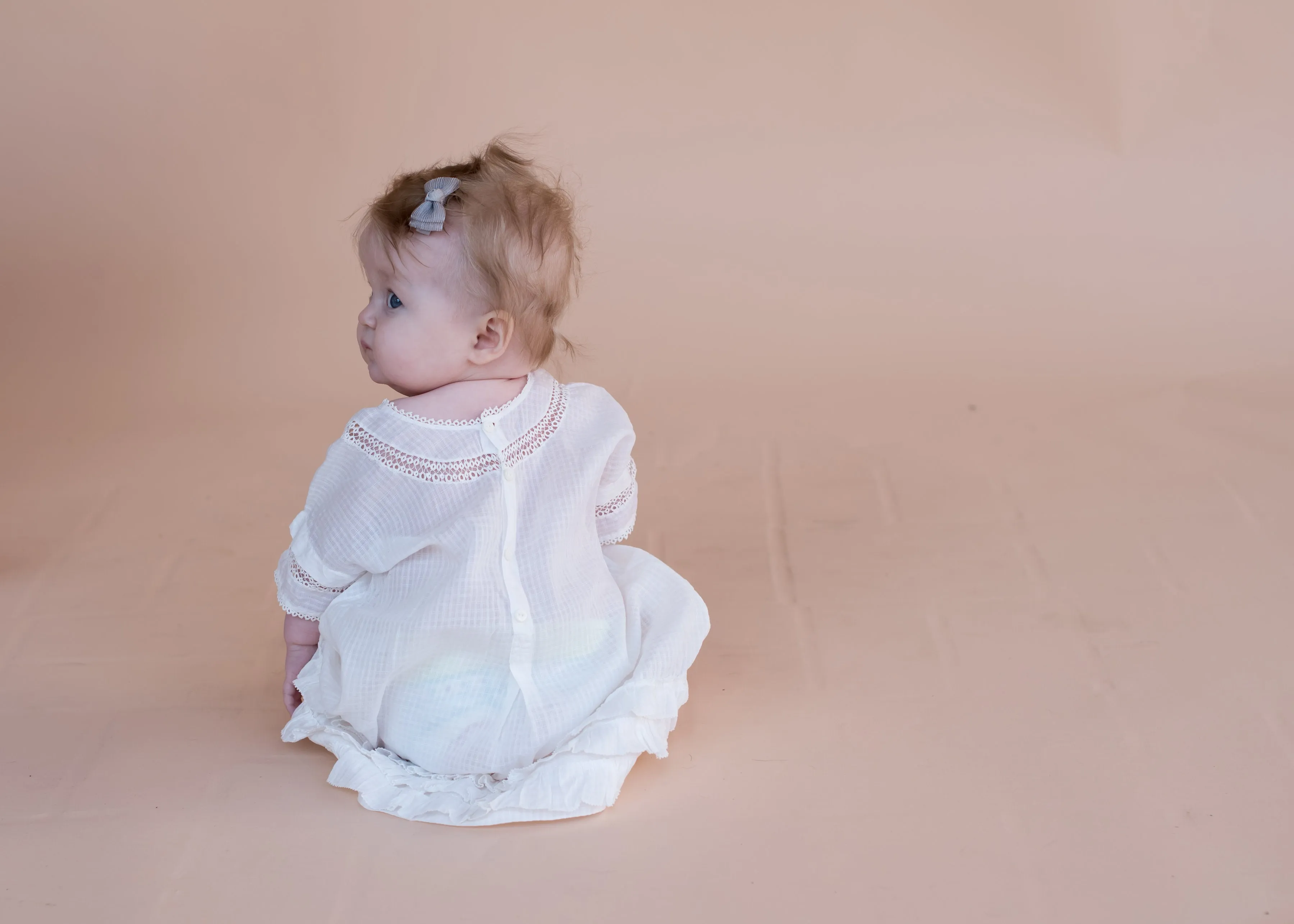 Vintage Eyelet + Ruffle Babygirl Dress