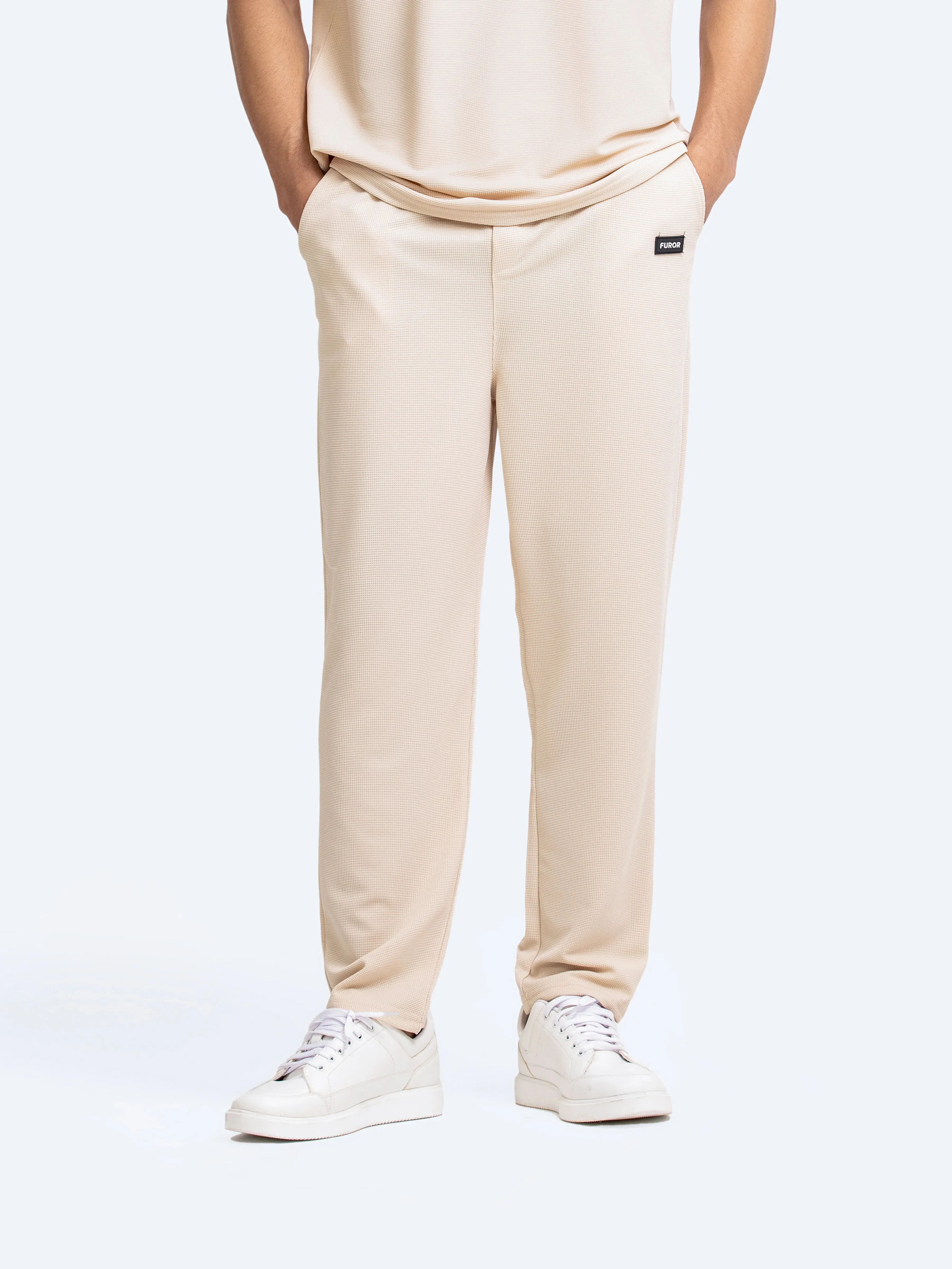 Waffle Knit Co-Ord Set Jog Pant - FMBT24-051