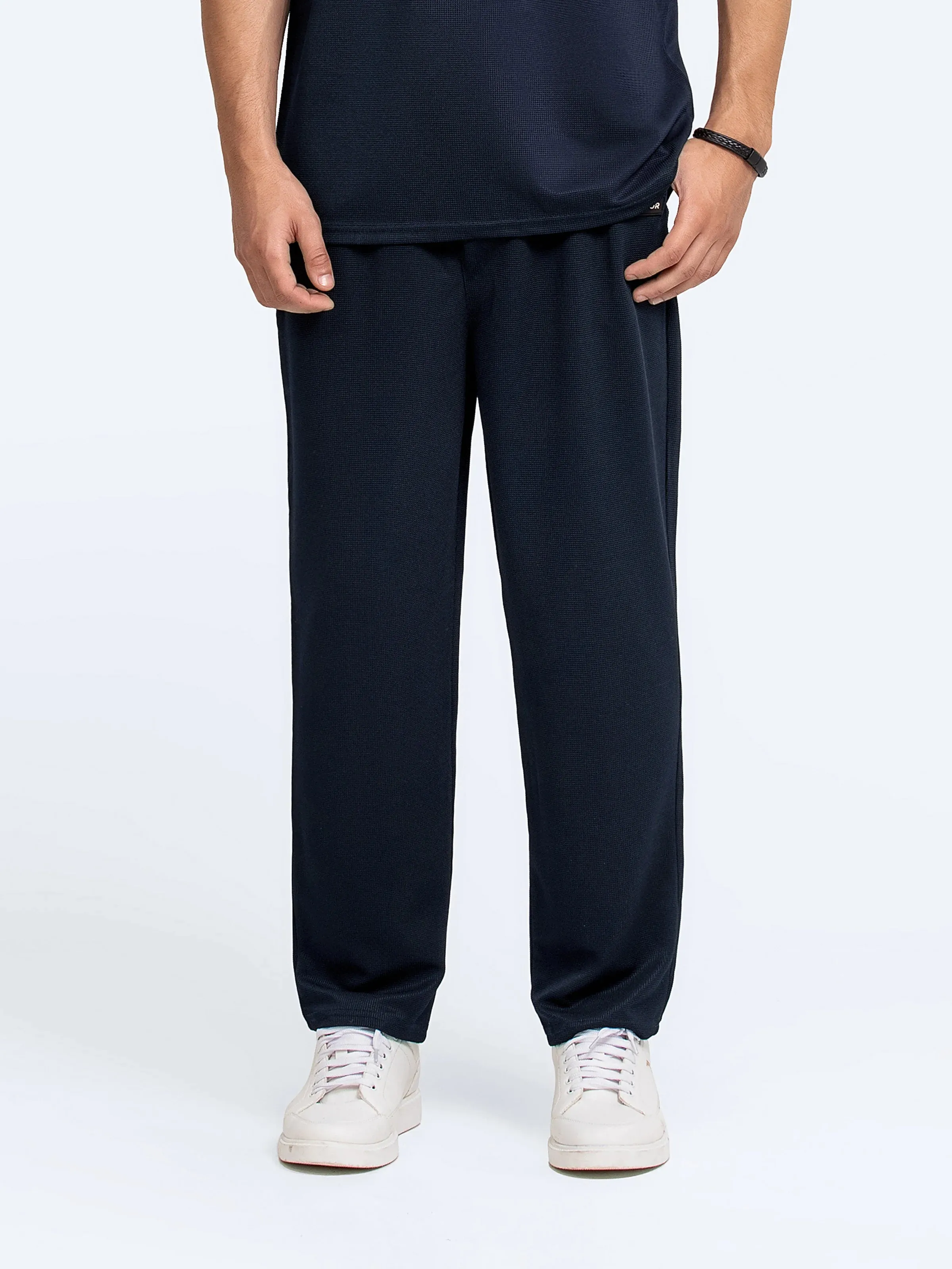 Waffle Knit Co-Ord Set Jog Pant - FMBT24-053