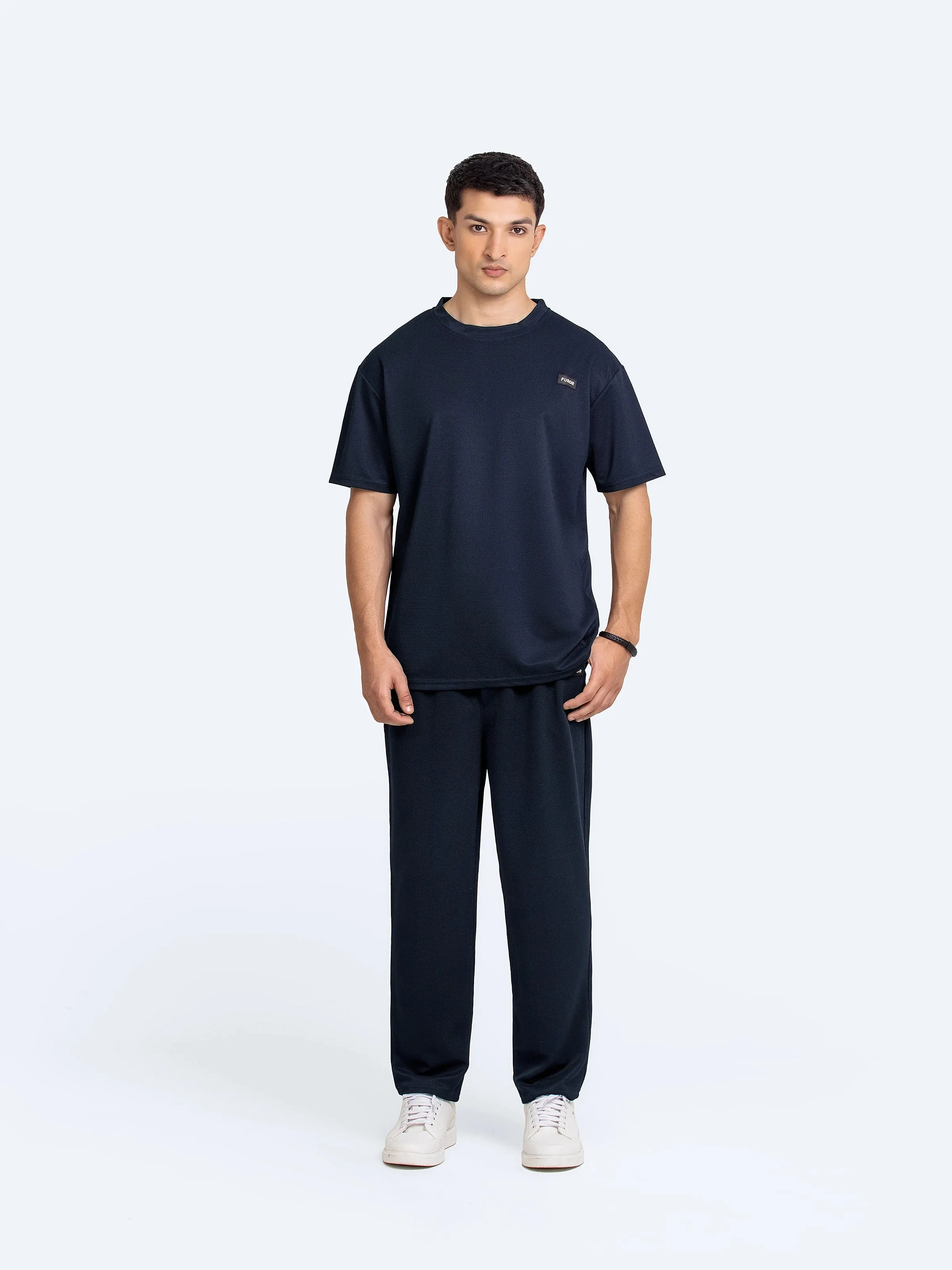 Waffle Knit Co-Ord Set Jog Pant - FMBT24-053