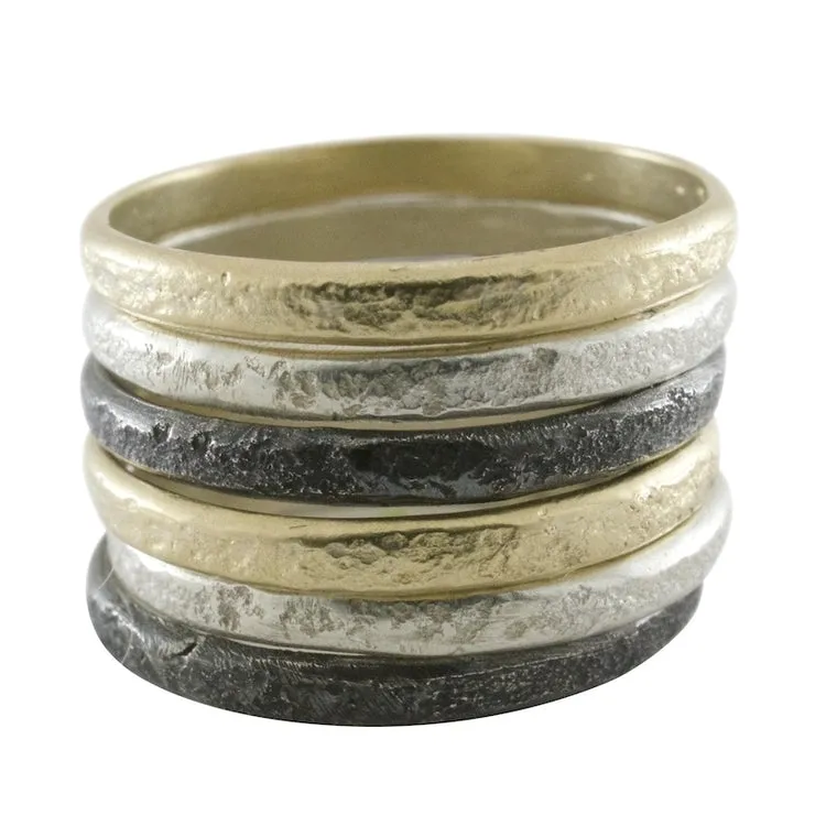 Weathered Stacking Band