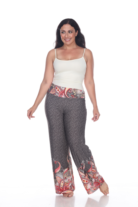 Women's Paisley Palazzo Pants - Style