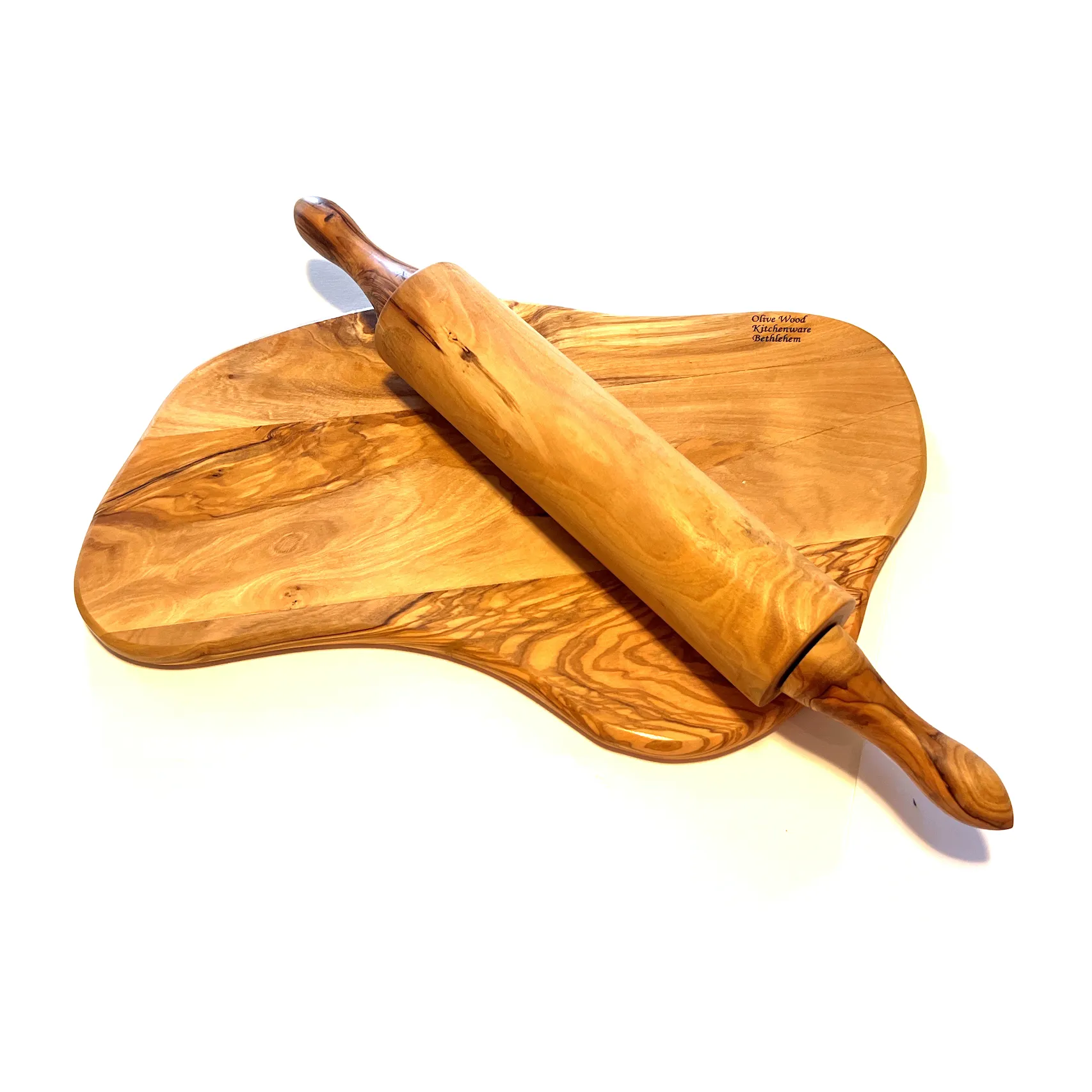 Wooden Cutting Boards / Charcuterie Board ( Set of 3) Handmade from Olive Wood Grown in Holy Land