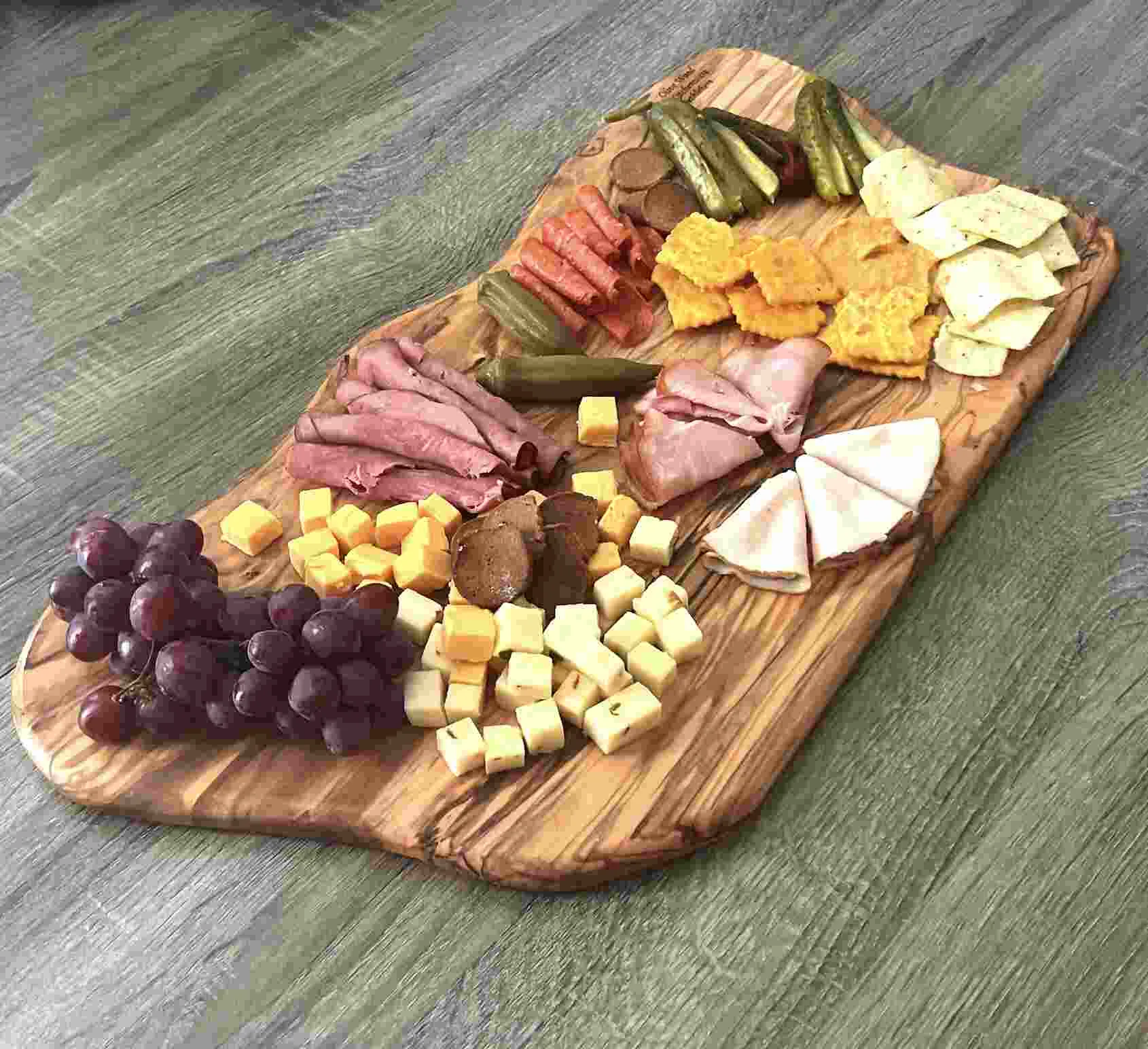 Wooden Cutting Boards / Charcuterie Board ( Set of 3) Handmade from Olive Wood Grown in Holy Land