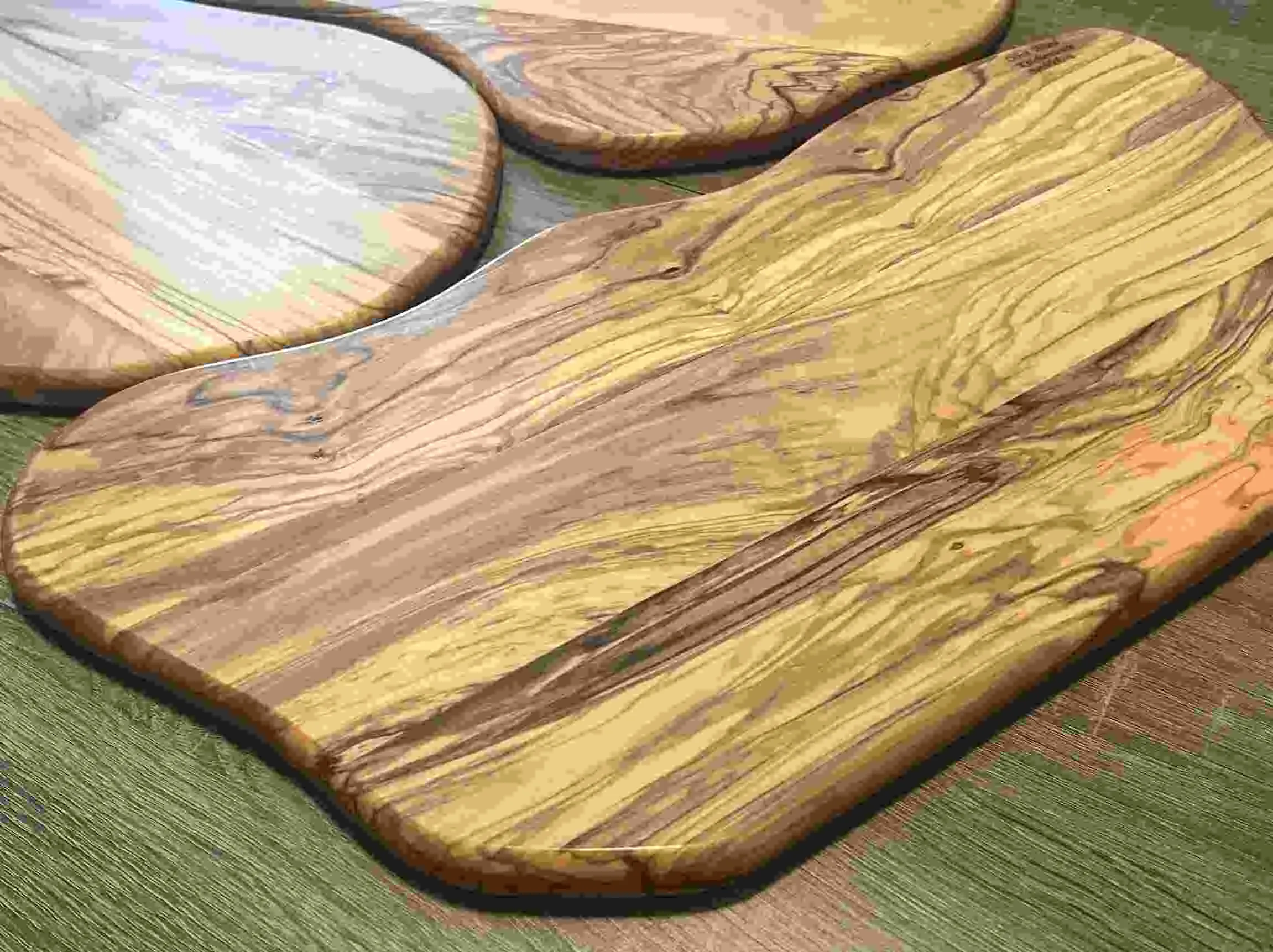 Wooden Cutting Boards / Charcuterie Board ( Set of 3) Handmade from Olive Wood Grown in Holy Land