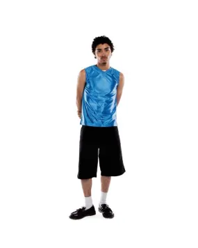 Y2k Shimmery Athletic Tank - Blue