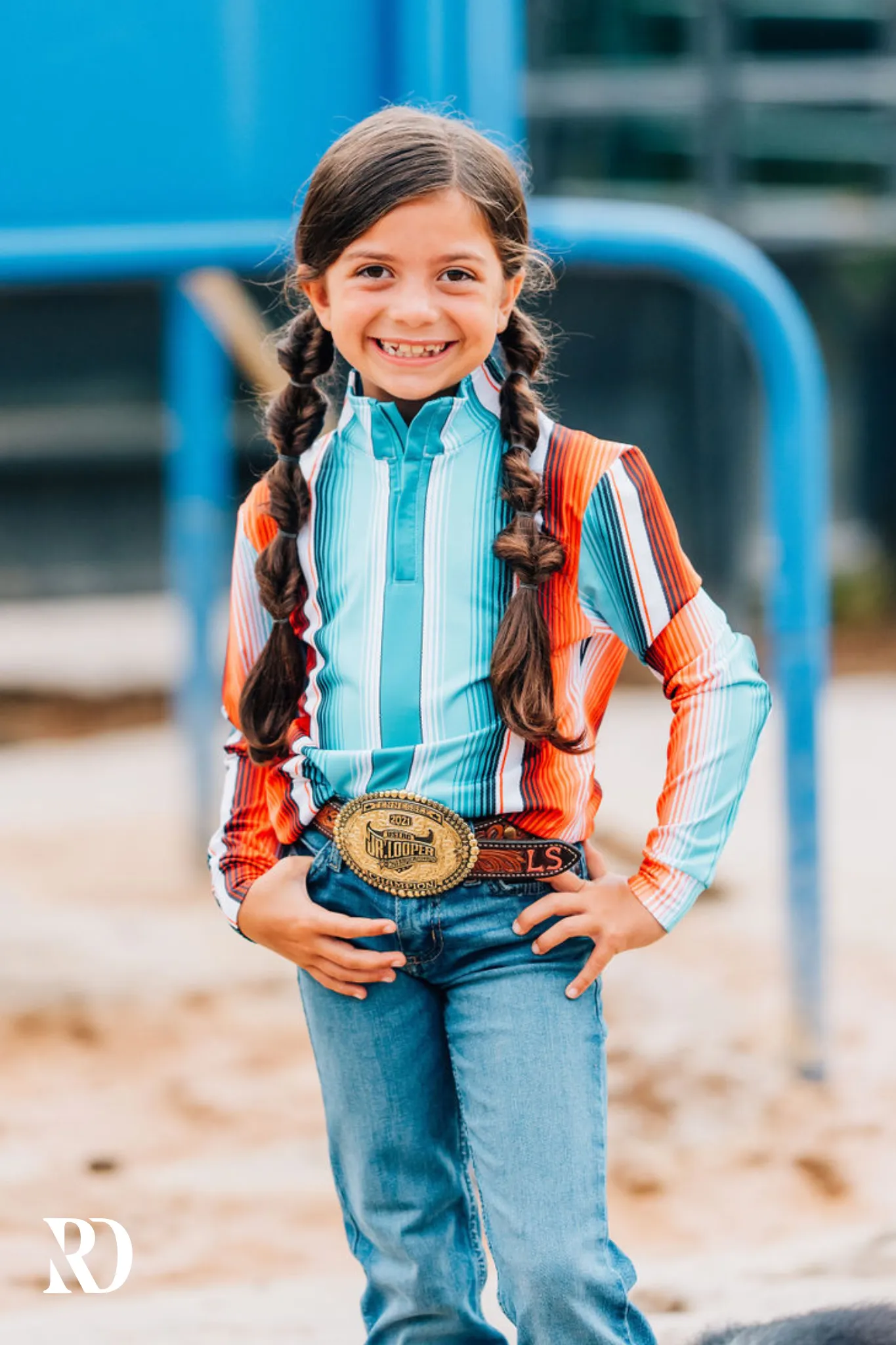 *YOUTH* TEAL SERAPE SUN SHIRT